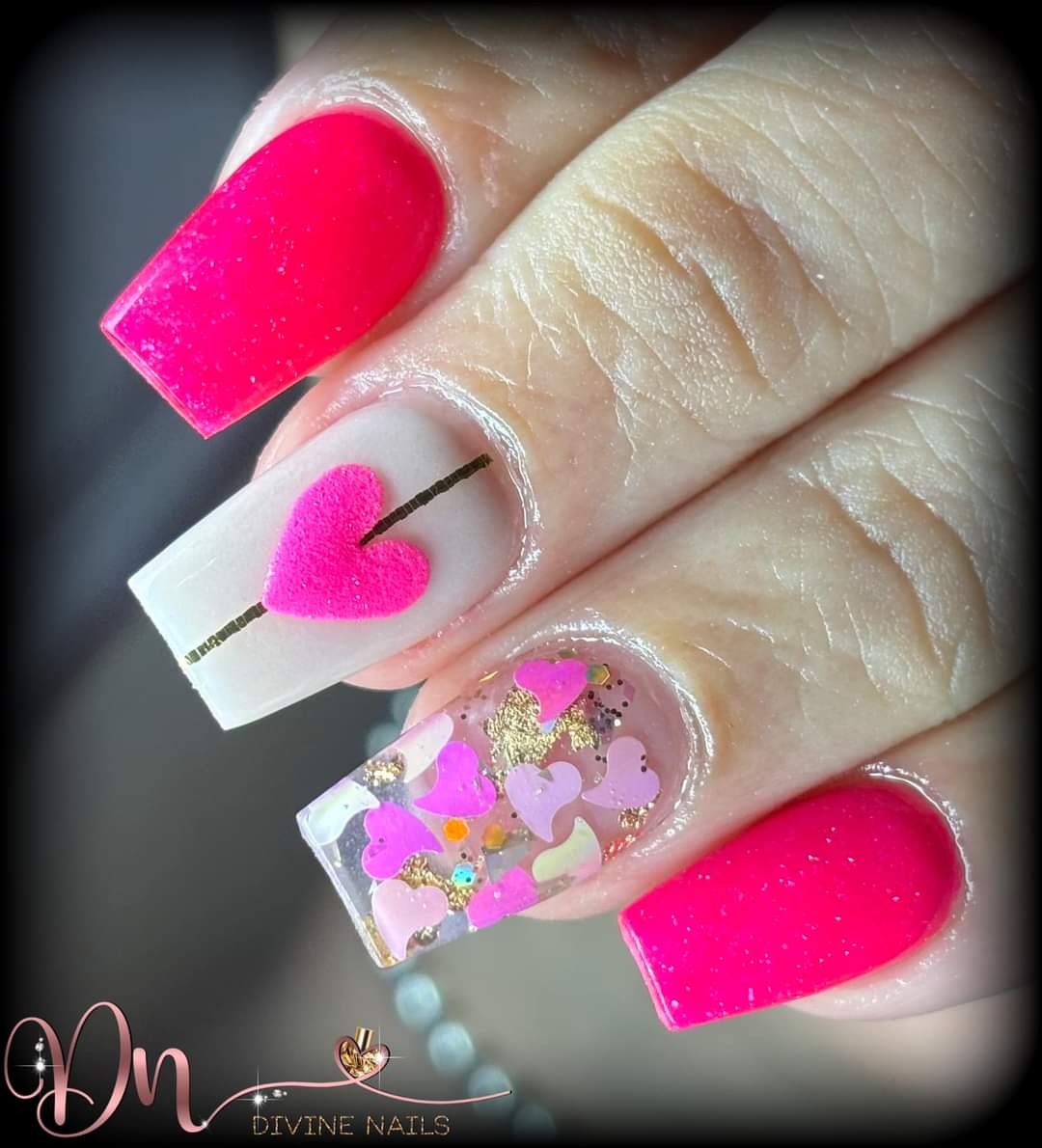 Cromatista - Acrylic Powder - Neon Pink Glitter - 1 oz