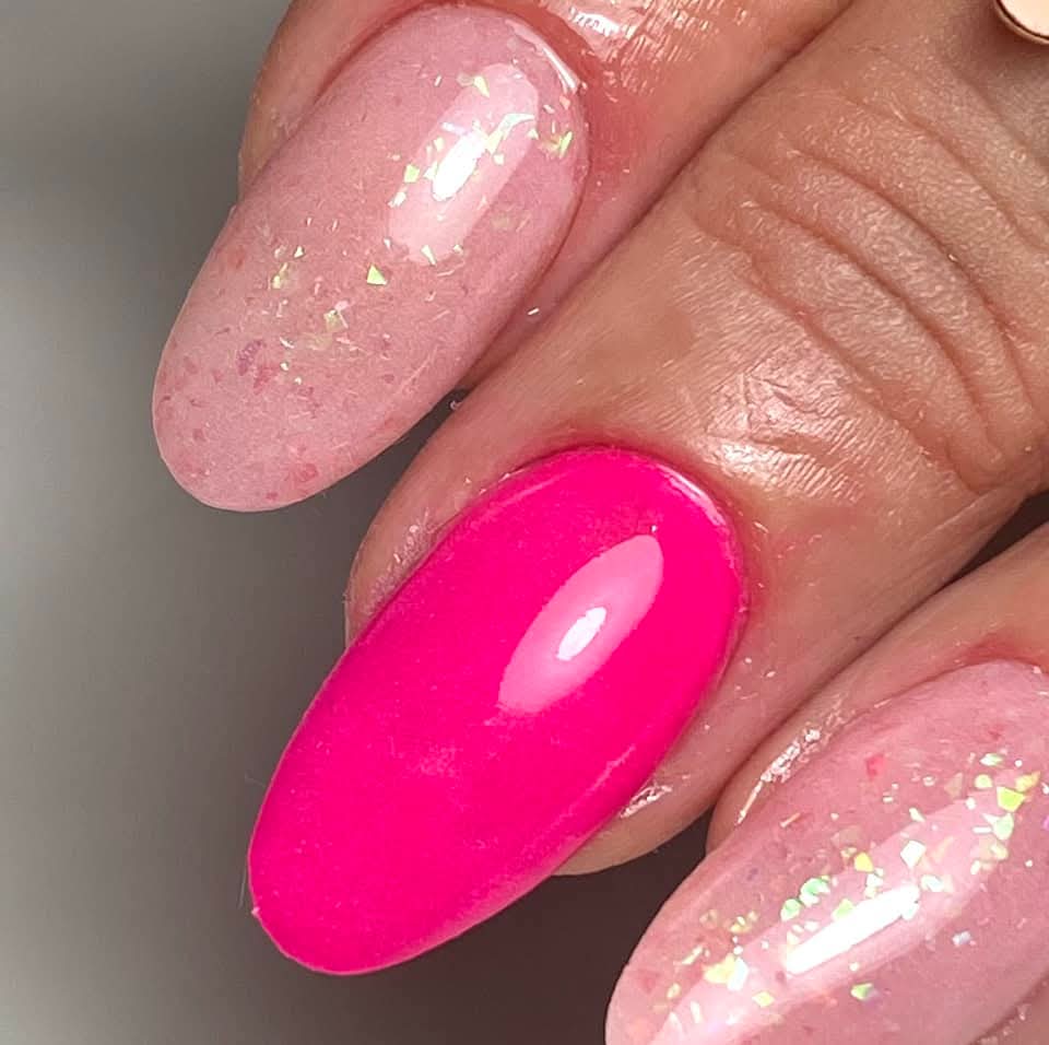 Cromatista - Acrylic Powder - Pink Mermaid Glow - 1 oz