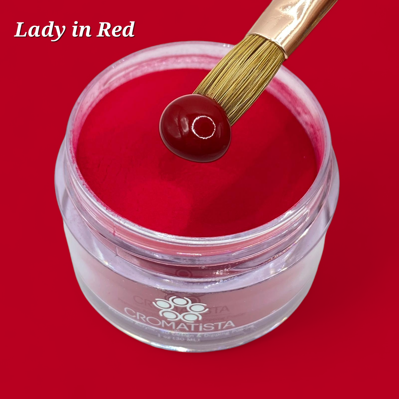 Cromatista - Acrylic Powder - Lady in Red - 1 oz