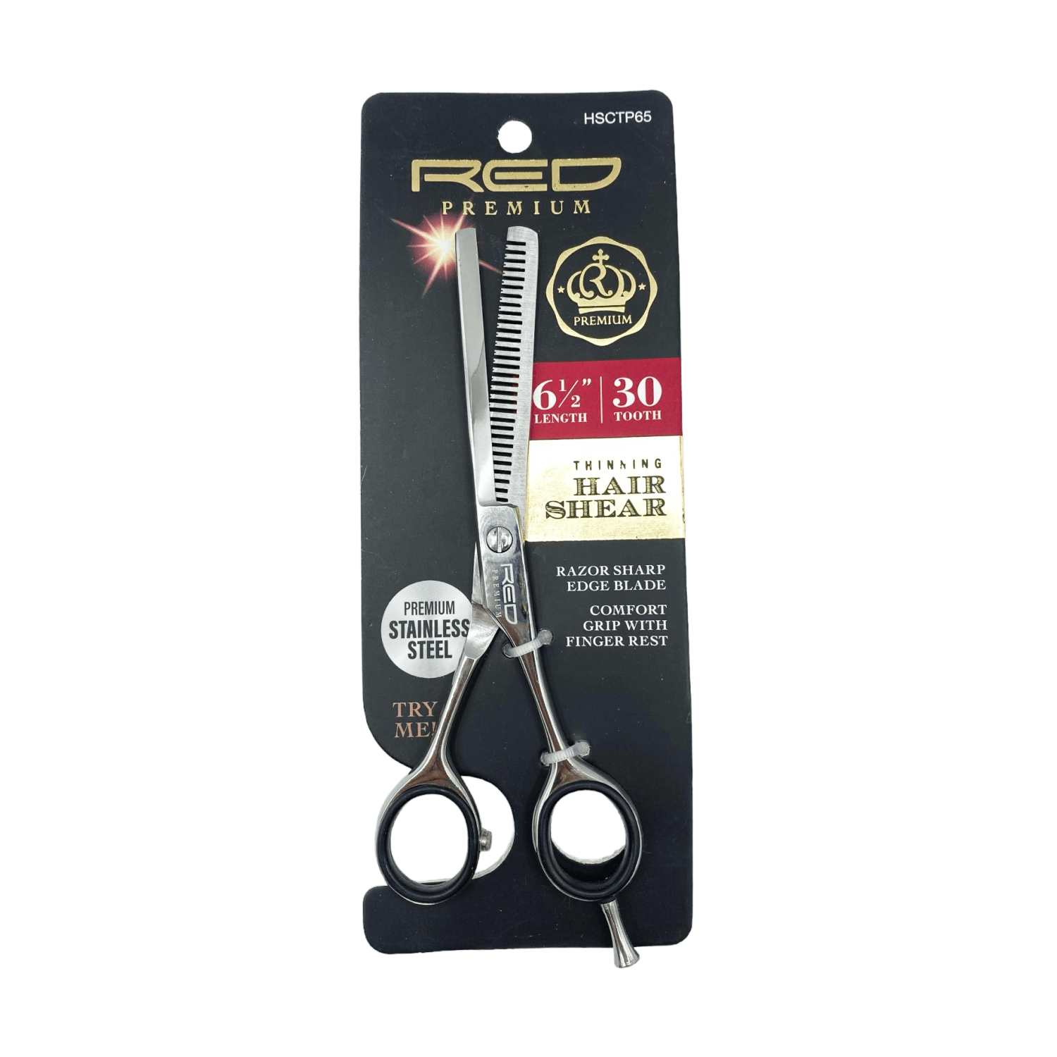 Red by Kiss -Tools - Premium Scissors - Thinning Hair Shear 6 1/2” 30 Tooth