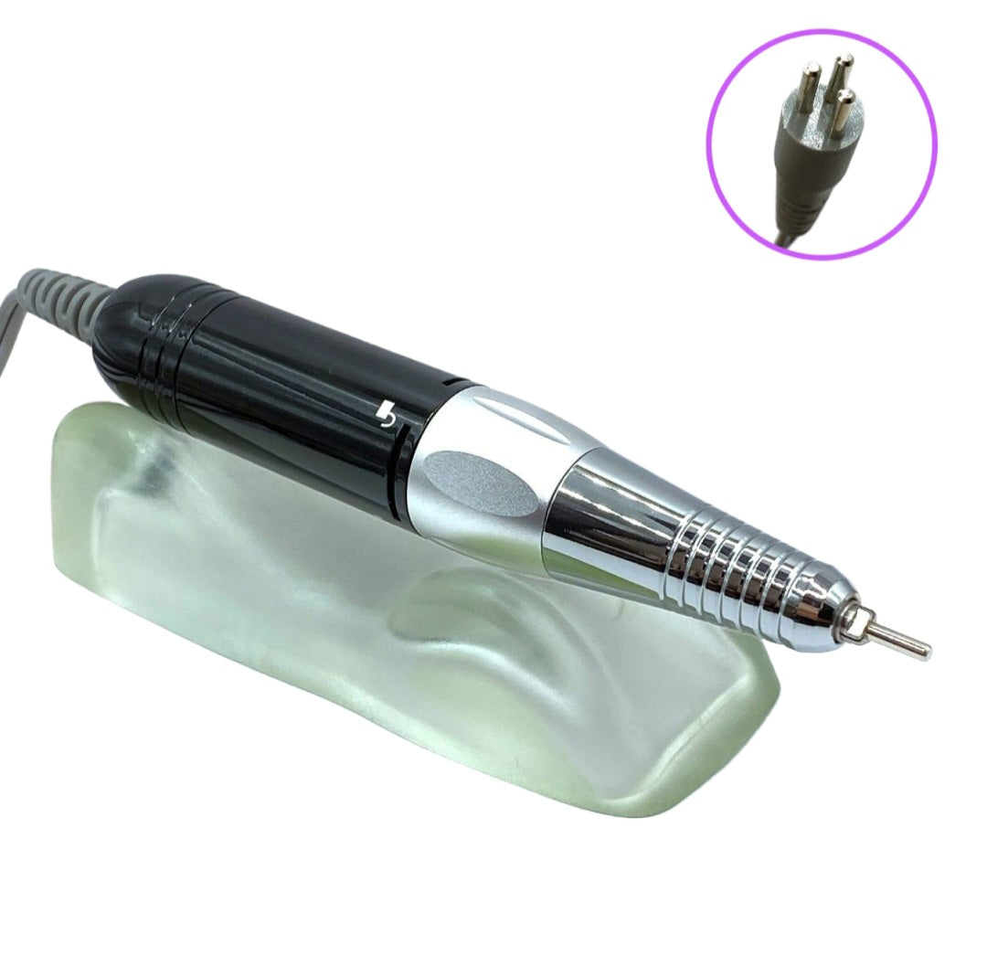 Nail Drill - Hand piece - 3 Hole - Black (solo para "pickup" en nuestra tienda en Cabo Rojo, PR)