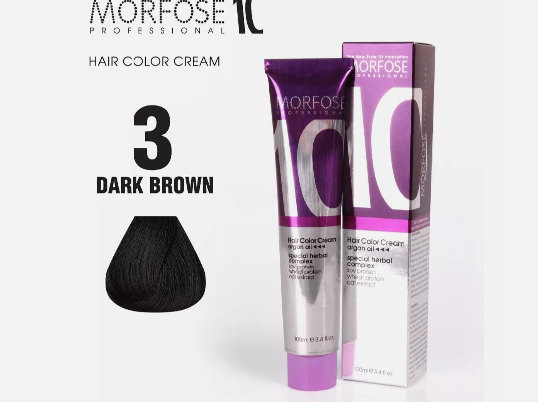 Morfose - Hair Color - Creme - Dark Brown 3