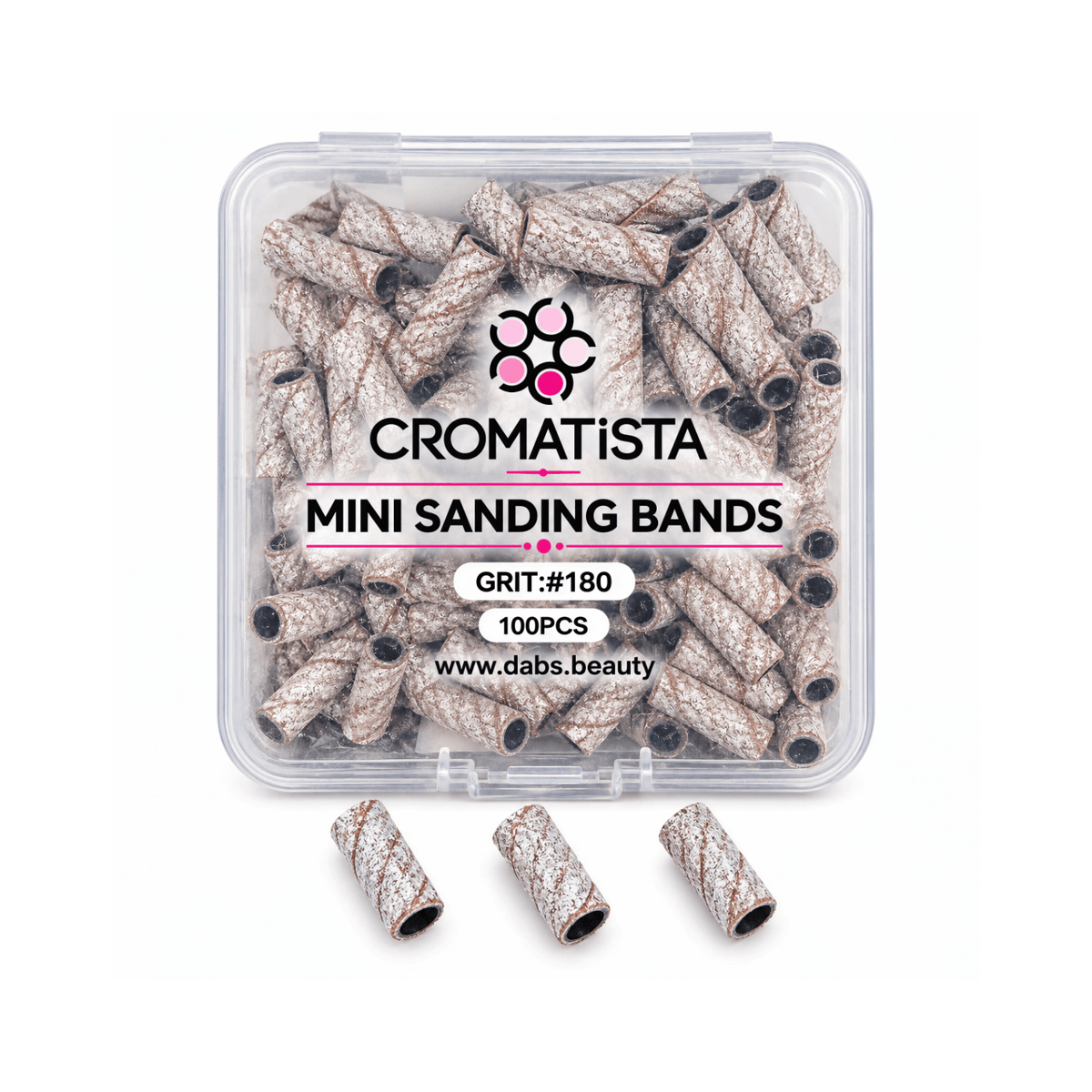 Mini Sanding Bands - Grit #180 Zebra - Cromatista - 100 Pcs