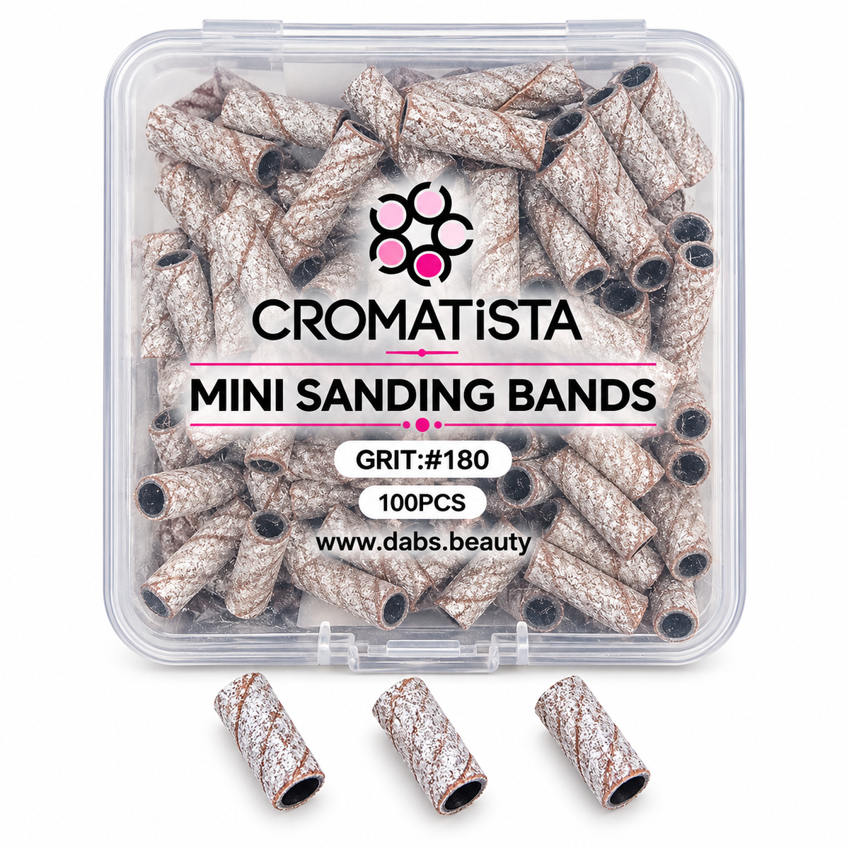Mini Sanding Bands - Grit #180 Zebra - Cromatista - 100 Pcs