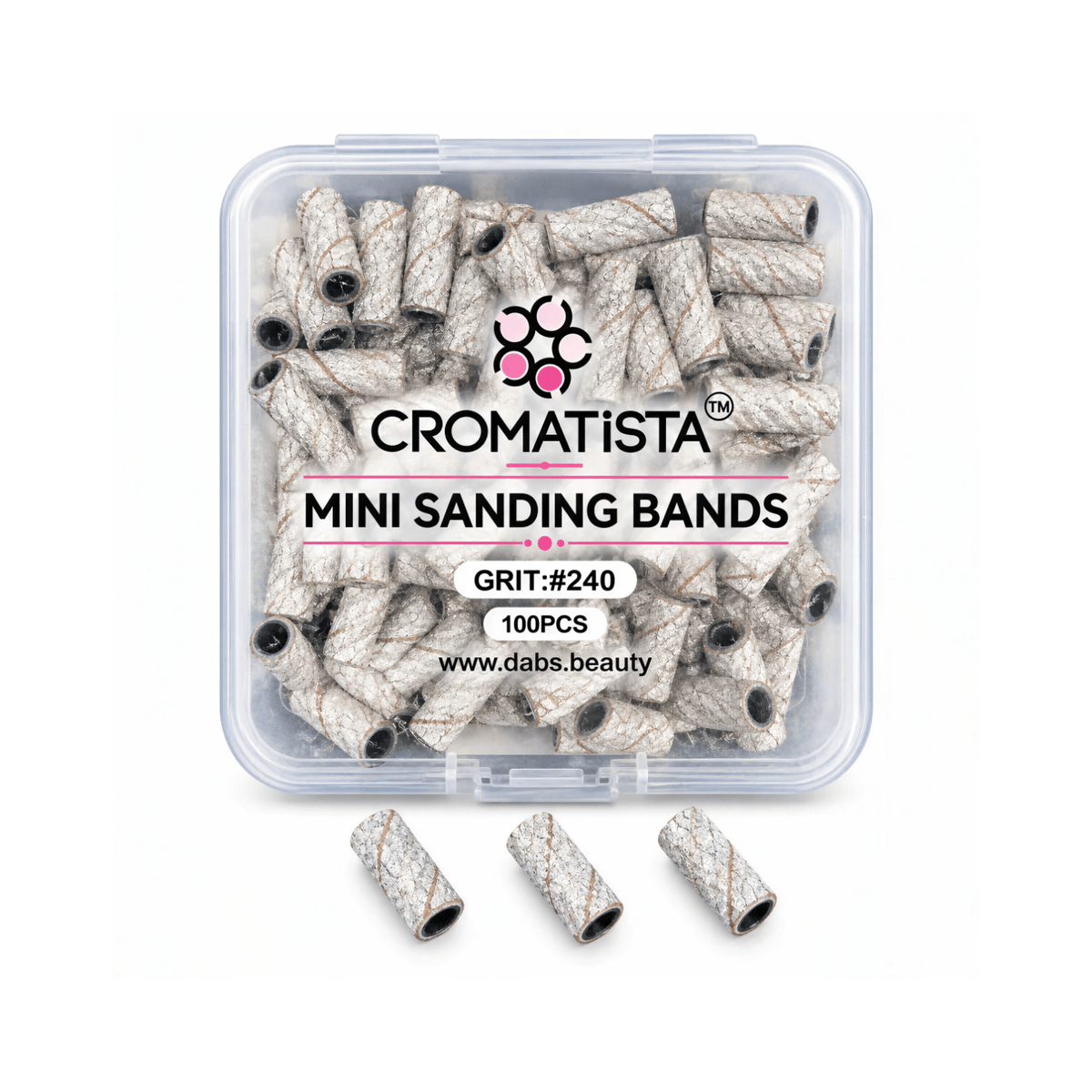 Mini Sanding Bands - Grit #240 Zebra - Cromatista - 100 Pcs