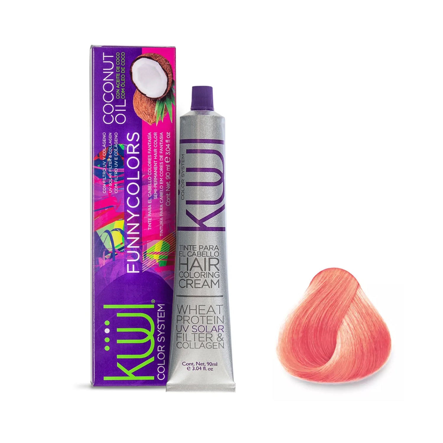 Küül - Hair Color - Tinte Semi-permanente de Fantasía - Coral