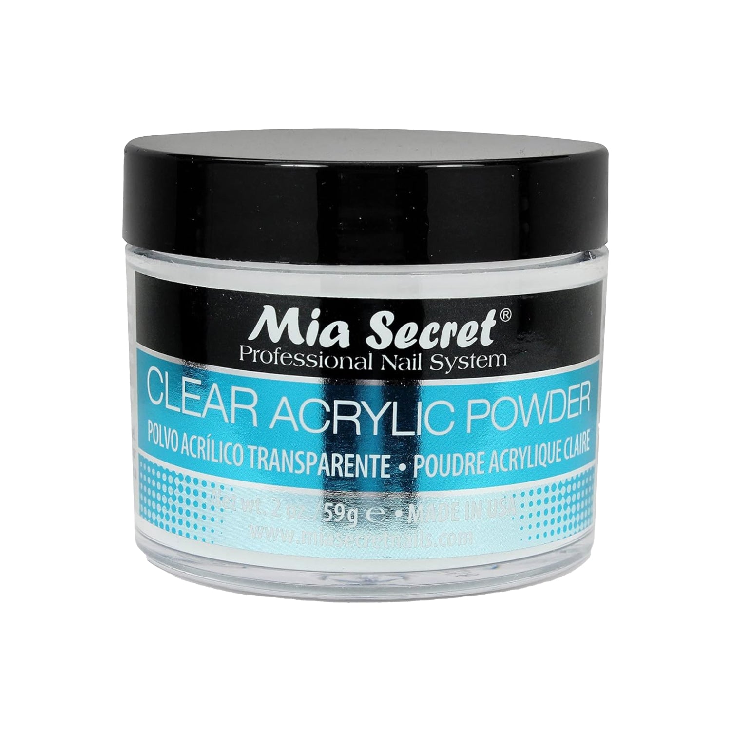 Mía Secret - Basic Acrylic Powder   Clear - Transparente - 2 oz