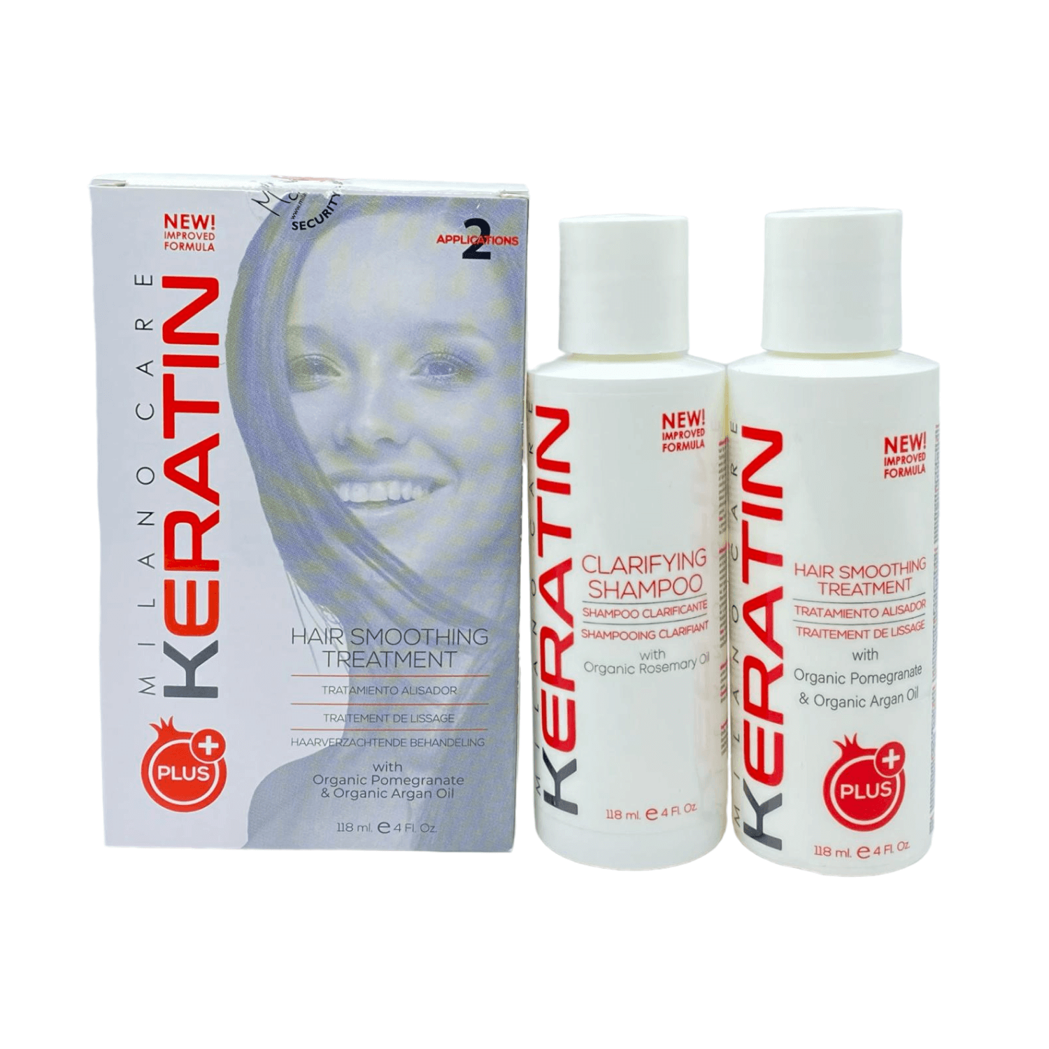 Milano Care - Keratin - Kit Hair Smoothing Treatment - 4 oz c/u