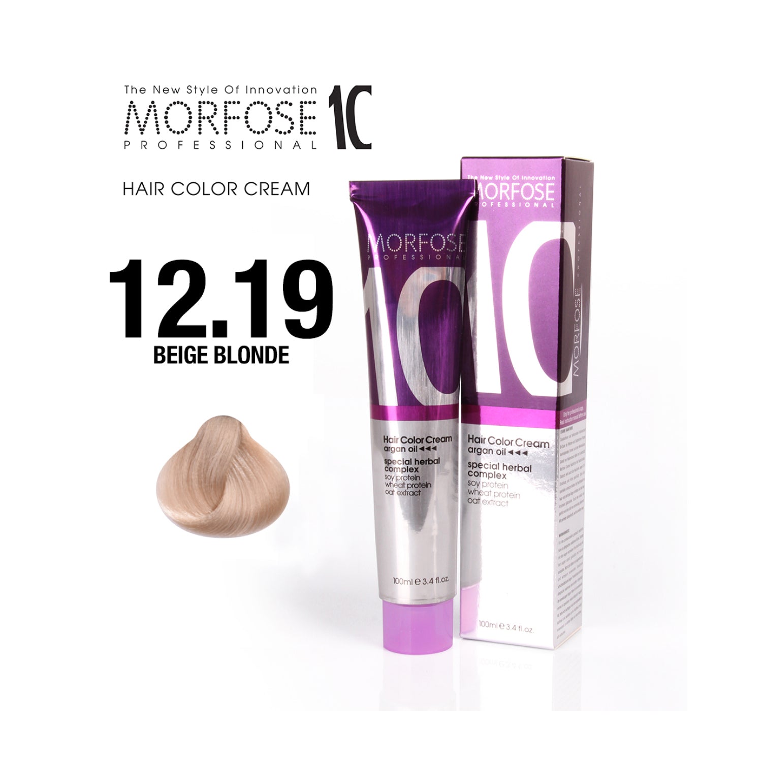 Morfose - Hair Color - Creme  - Beige Blonde 12.19