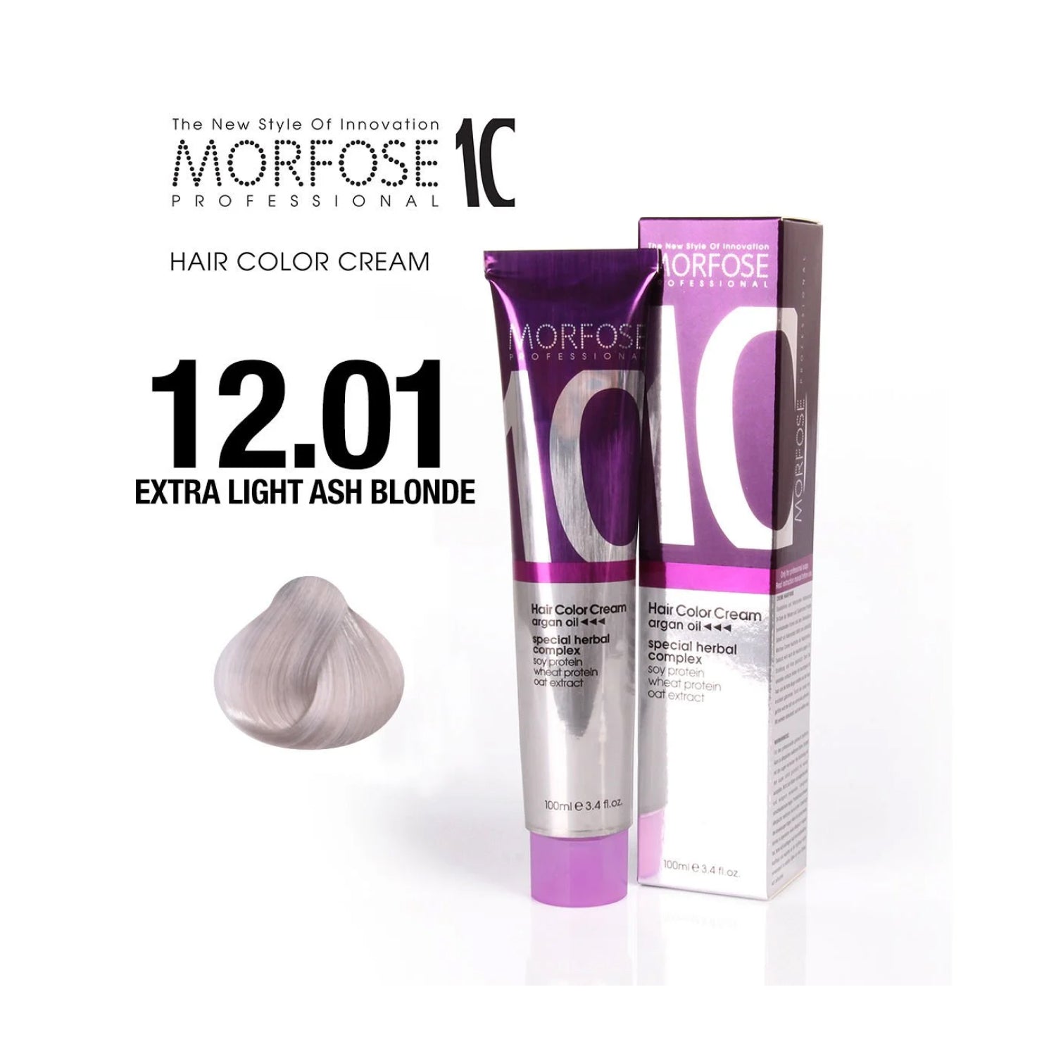 Morfose - Hair Color - Creme - Extra Light Ash Blonde 12.01