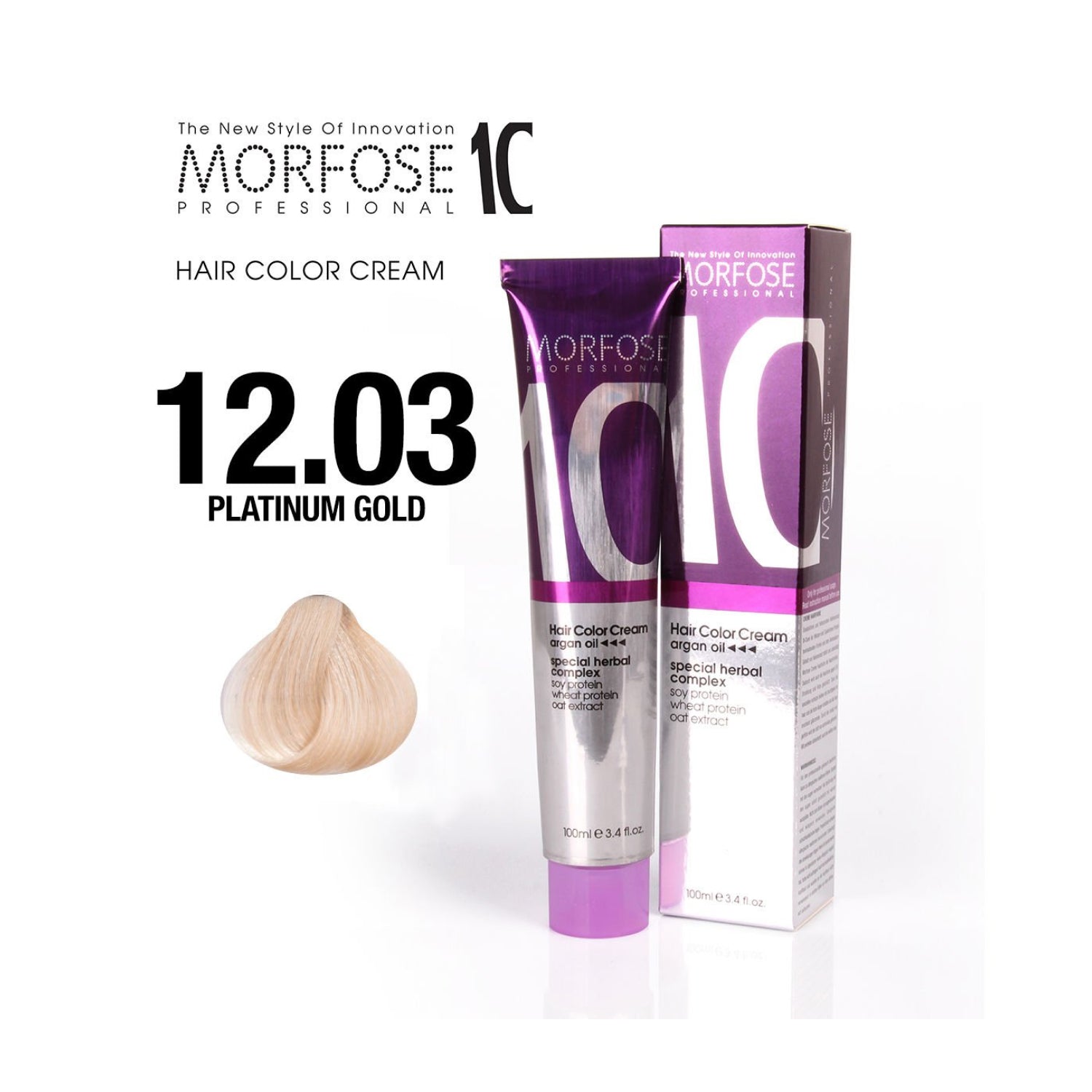 Morfose - Hair Color-  Creme - Platinum Gold 12.03