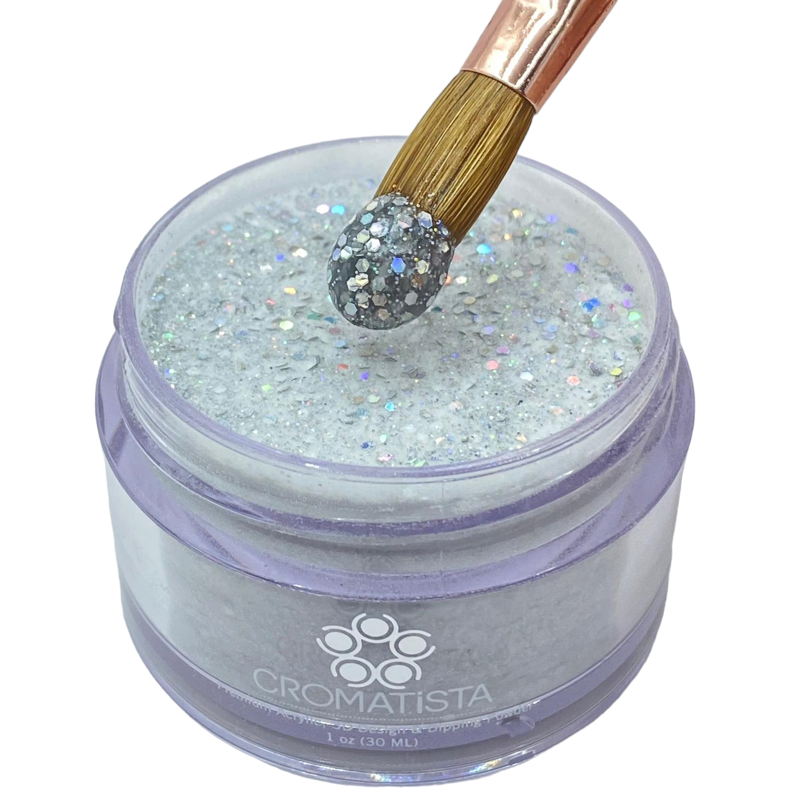 Cromatista - Acrylic Powder - Silver Pop - 1 oz