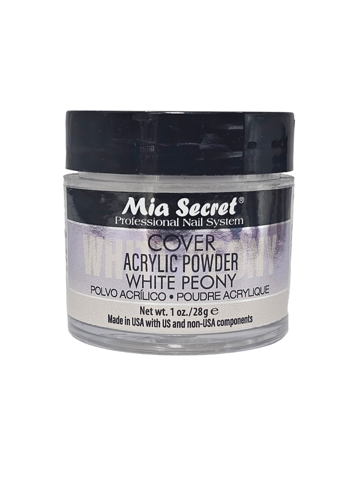 Mia Secret - Cover Acrylic Powder - White Peony - 2 oz