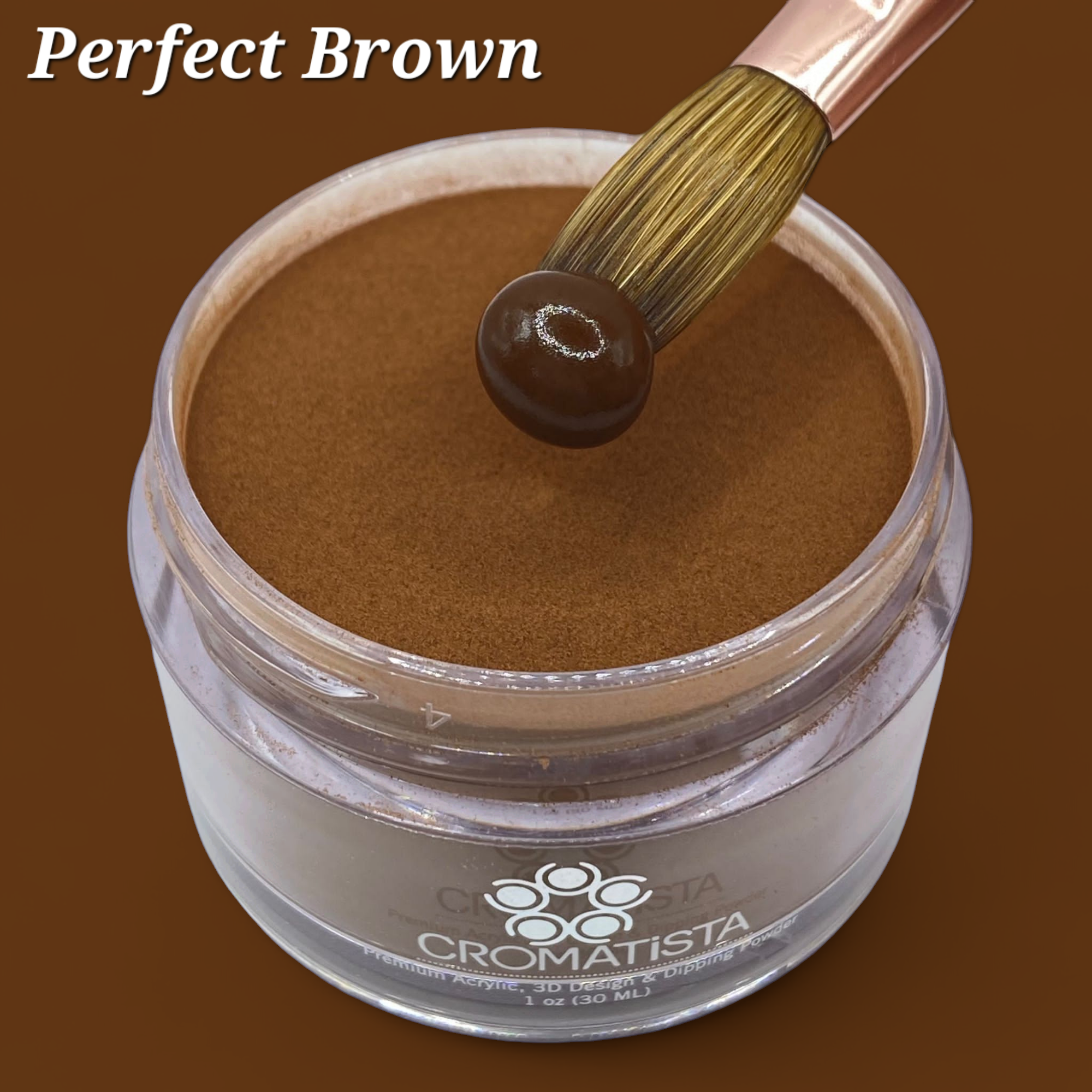 Cromatista - Acrylic Powder - Perfect Brown - 1 oz