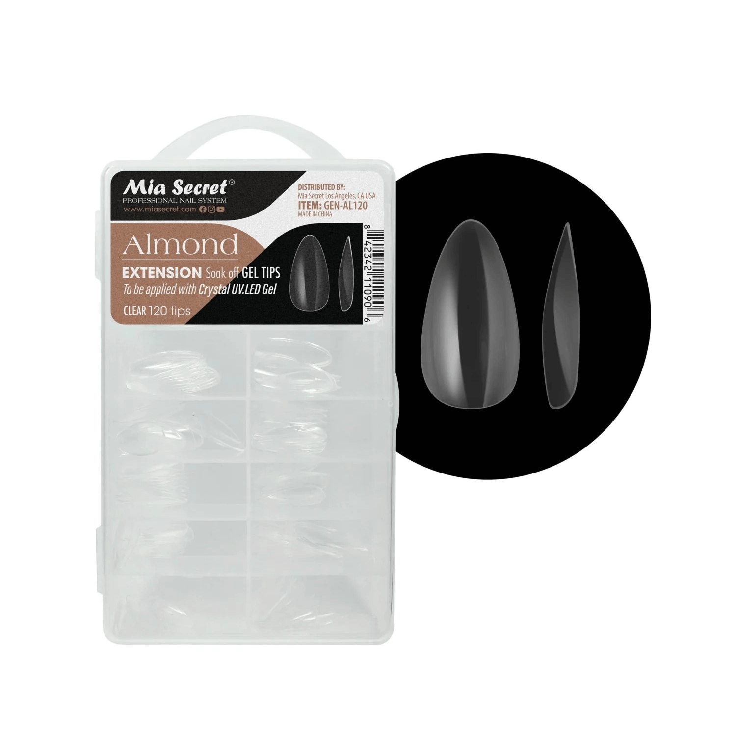 Mia Secret - Nail Tools - Almond Extension Soak Off Gel Tips