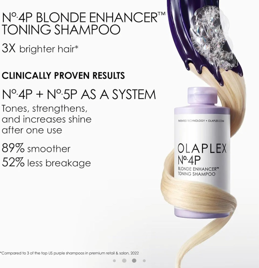 Olaplex - Shampoo matizante - Blonde Enhancer Toning  Nº4P 8.5 oz