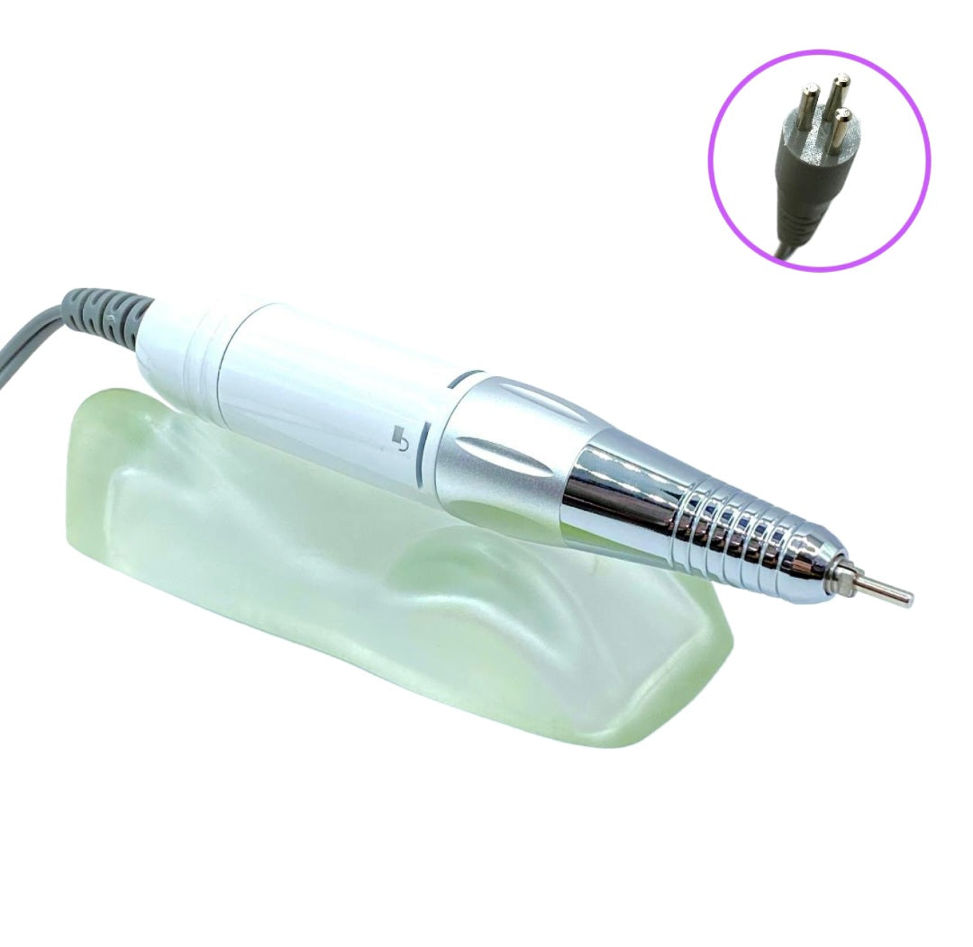 Nail Drill - Hand piece - 3 Hole - White