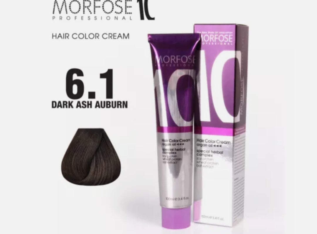 Morfose - Hair Color - Creme - Dark Ash Auburn 6.1