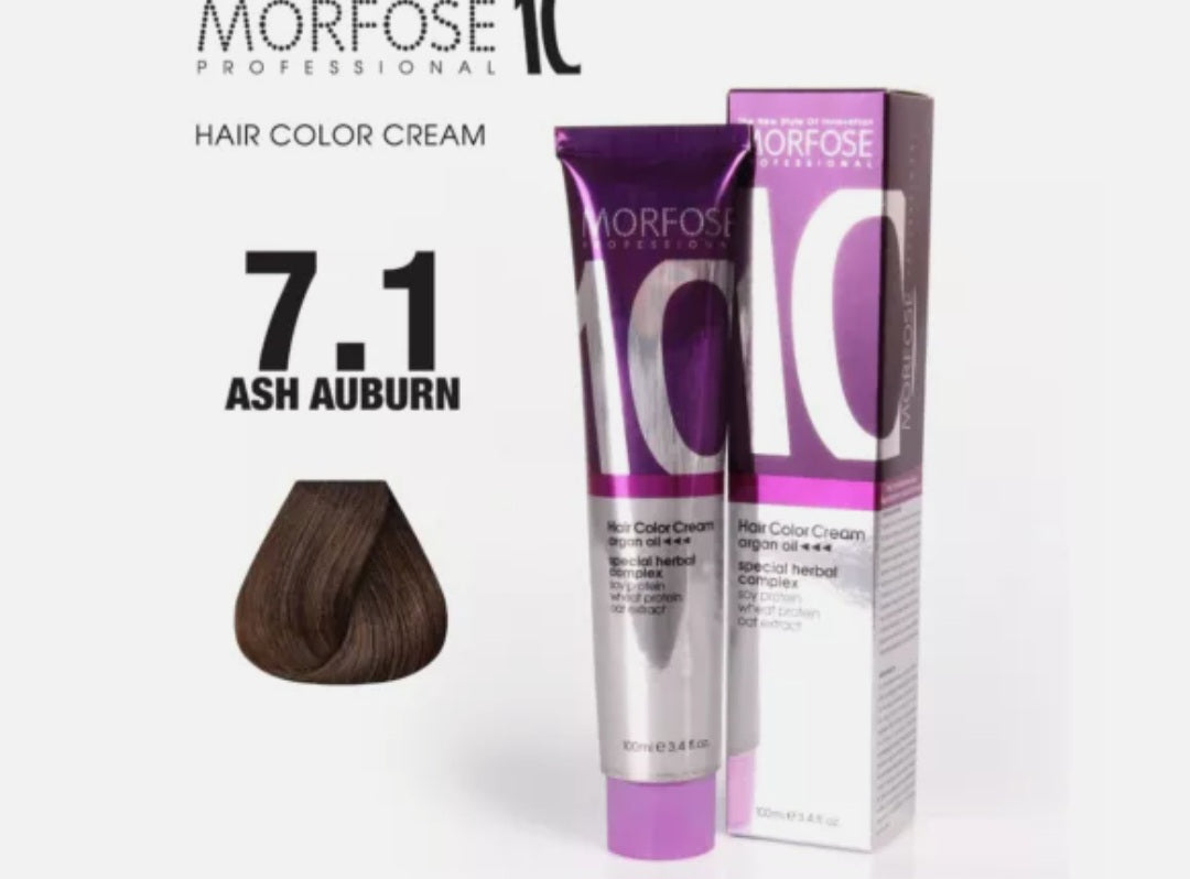 Morfose - Hair Color - Creme - Ash Auburn 7.1