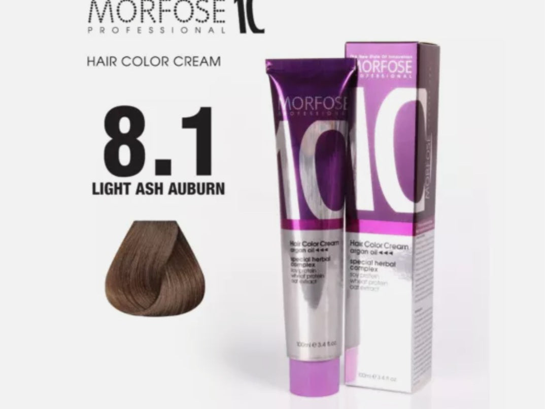 Morfose - Hair Color - Creme - Light Ash Auburn 8.1