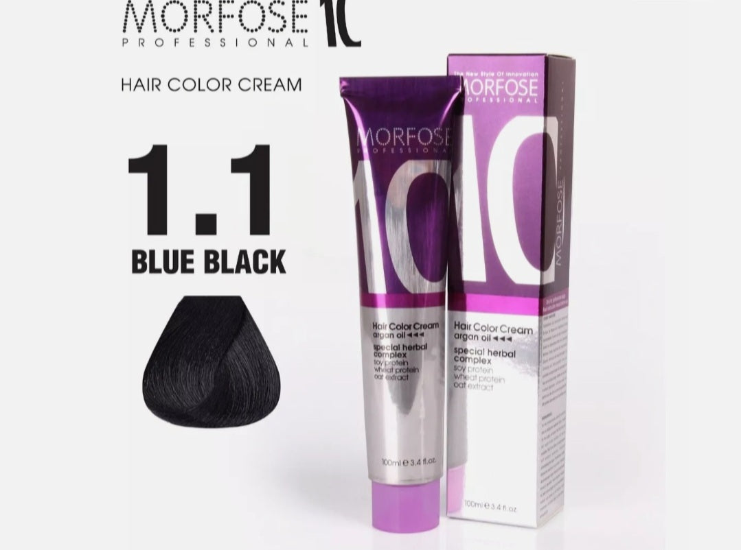 Morfose - Hair Color - Creme - Blue Black 1.1