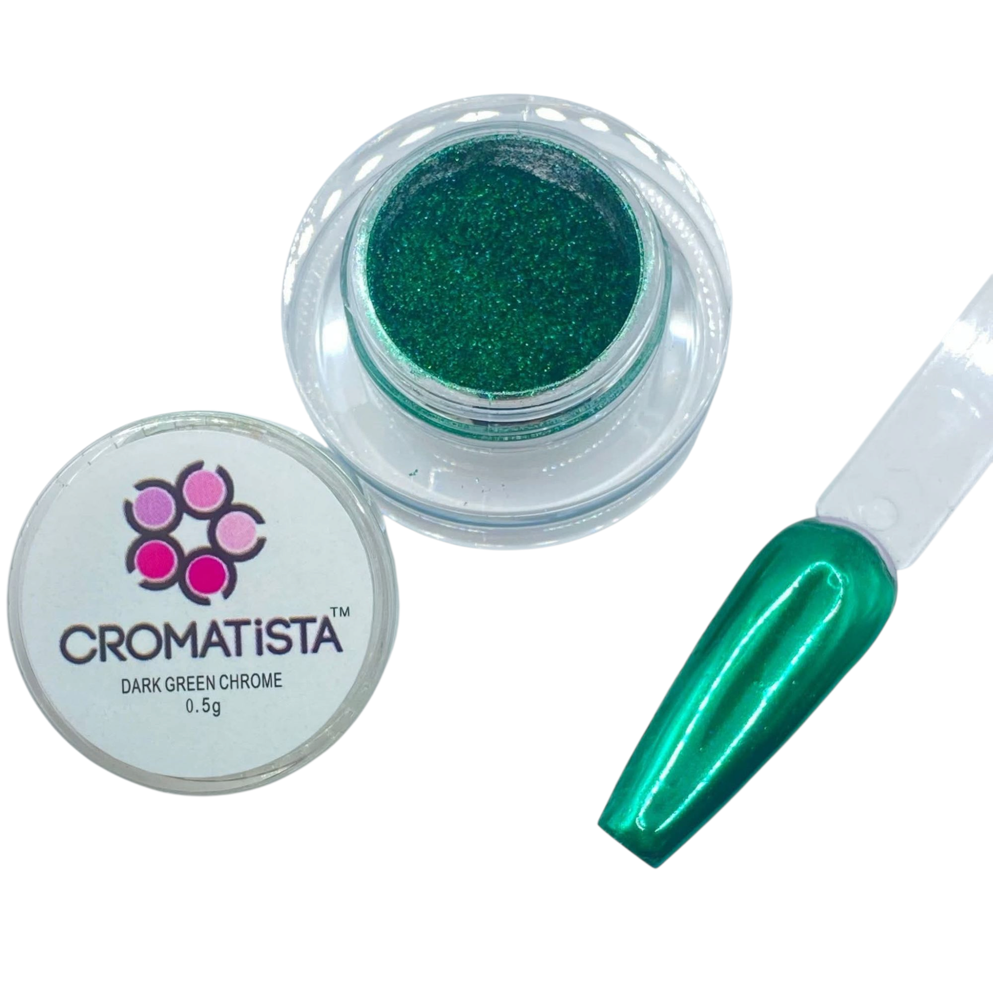 Cromatista - Dark Green Chrome Powder - 5 Grams