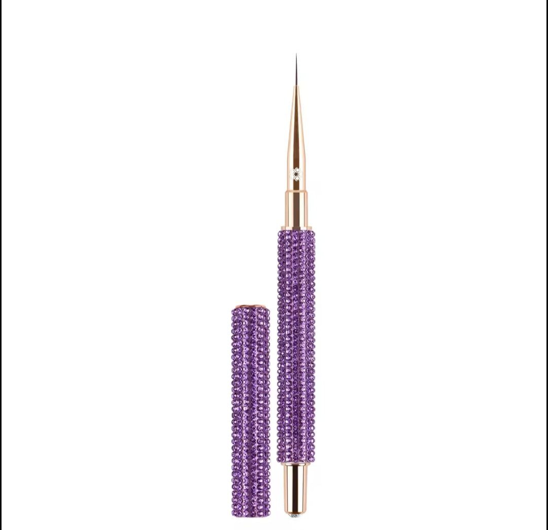 Cromatista Liner Brush 10 mm For Nail Art - Rhinestone Purple