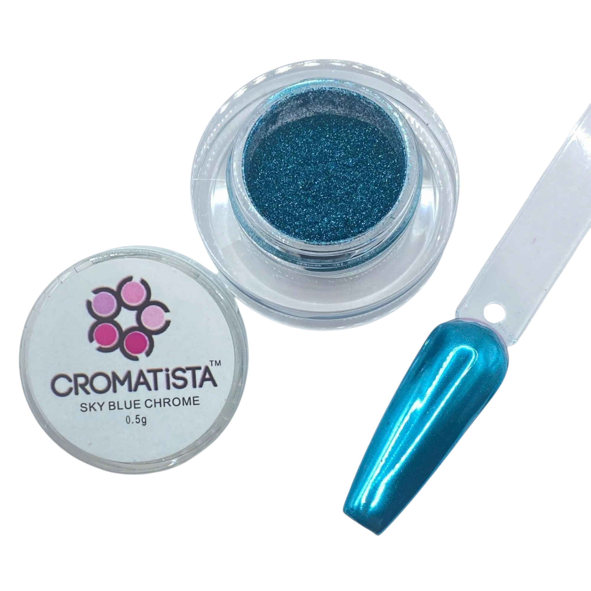 Cromatista - Sky Blue Chrome Powder - 5 Grams