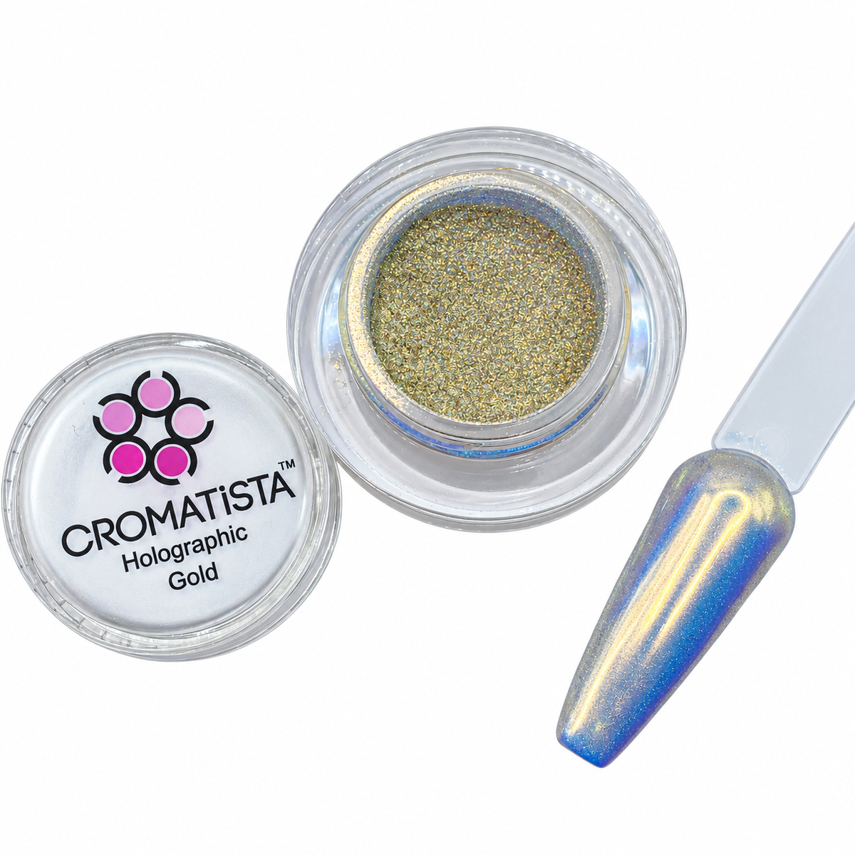 Cromatista - Holographic Gold Chrome Powder - 5 Grams