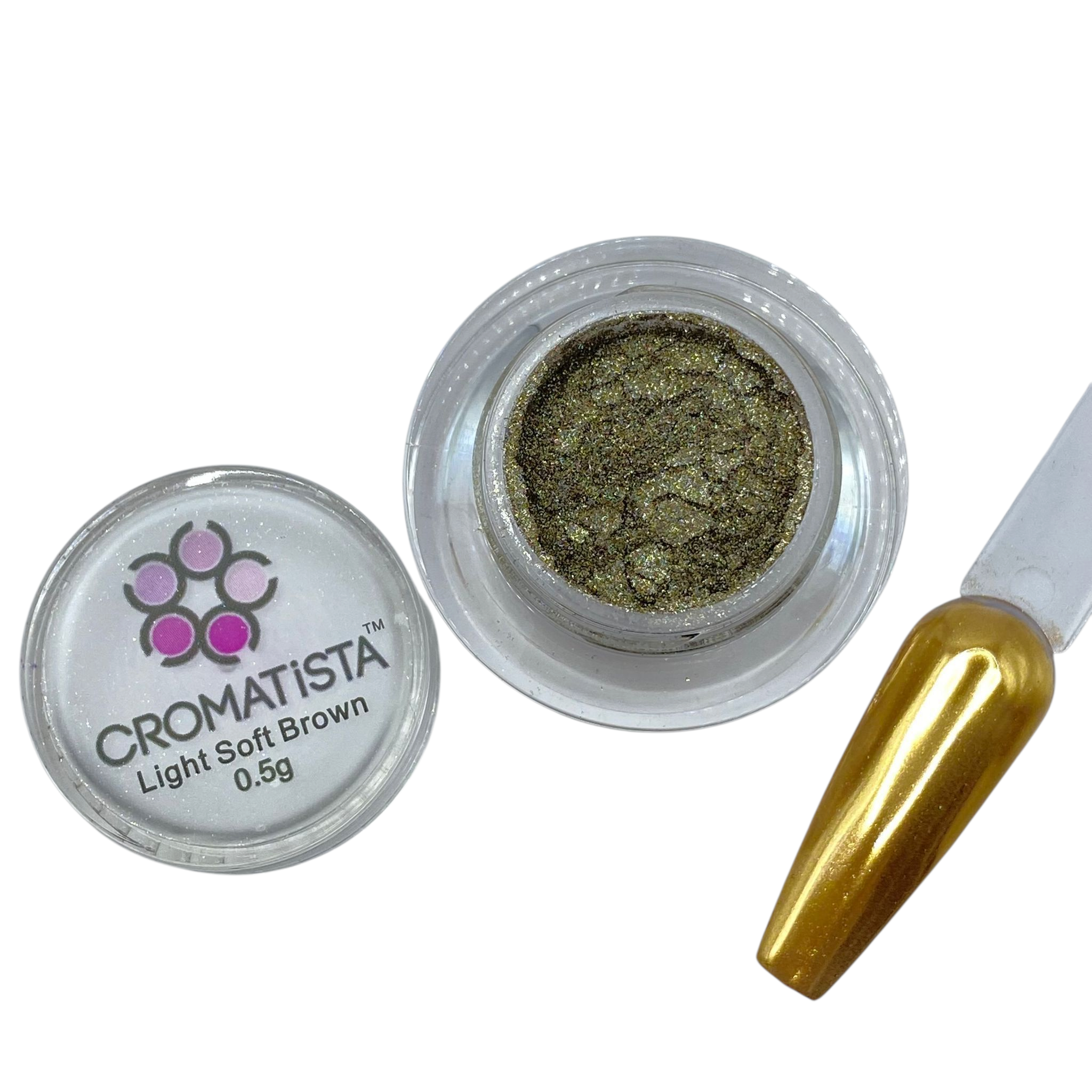 Cromatista - Light Soft Brown Chrome Powder - 5 Grams