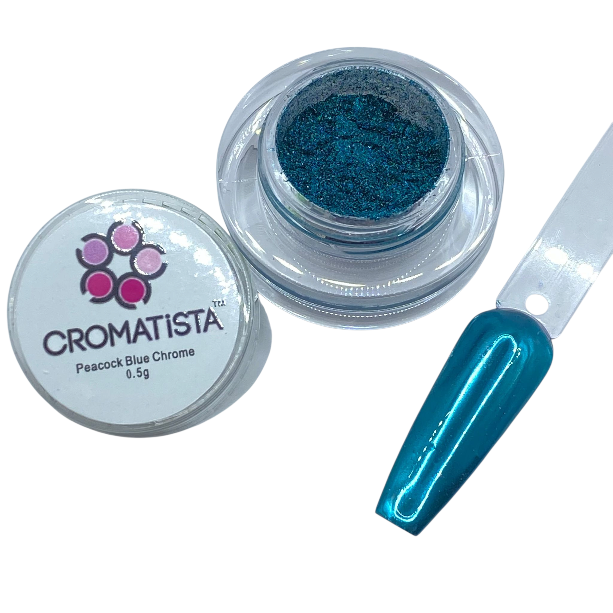 Cromatista - Peacock Blue Chrome Powder - 5 Grams