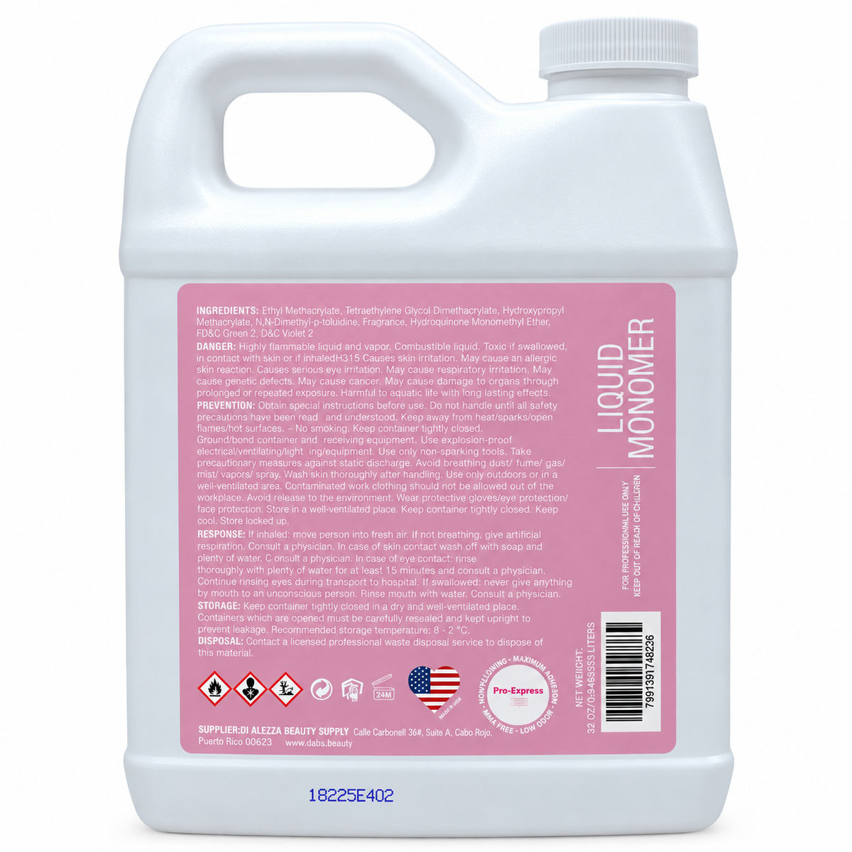 Cromatista - Liquid Monomer Pro-Express - 32 oz          (Secado Medio a rápido)