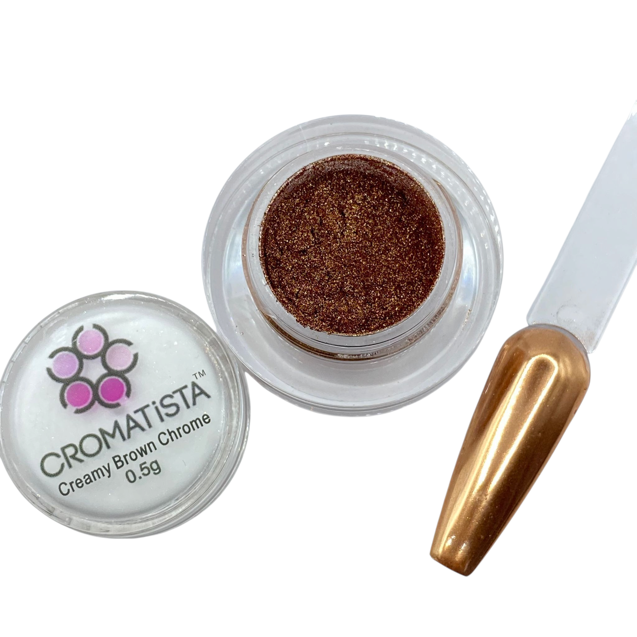 Cromatista - Creamy Brown  Chrome Powder - 5 Grams